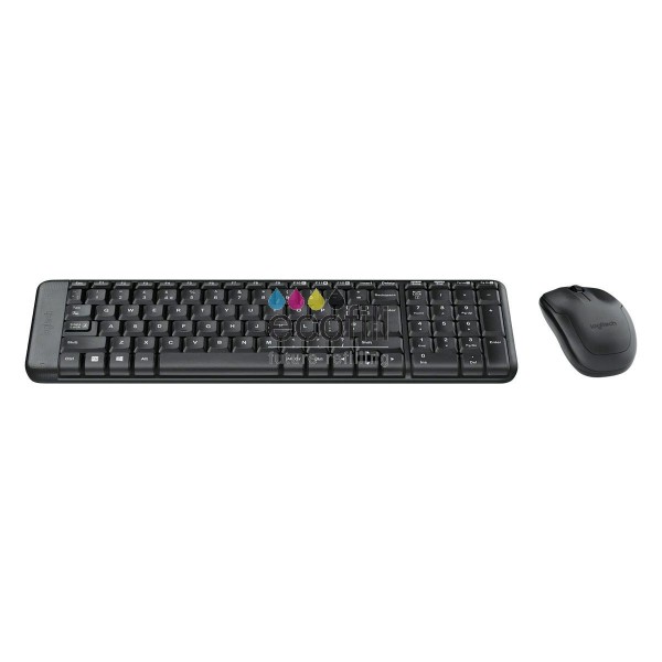 Logitech MK220 Ασύρματο Σετ Πληκτρολόγιο - Ποντίκι Αγγλικό US