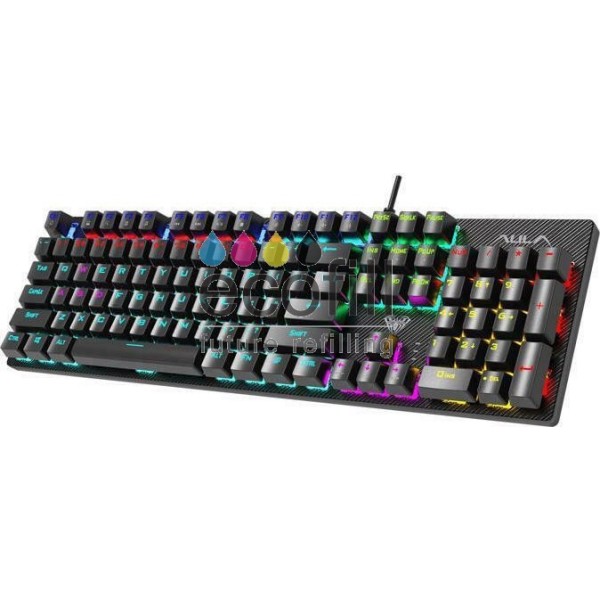 KEYBOARD AULA S2022 MECHANICAL RGB BLACK USB GR