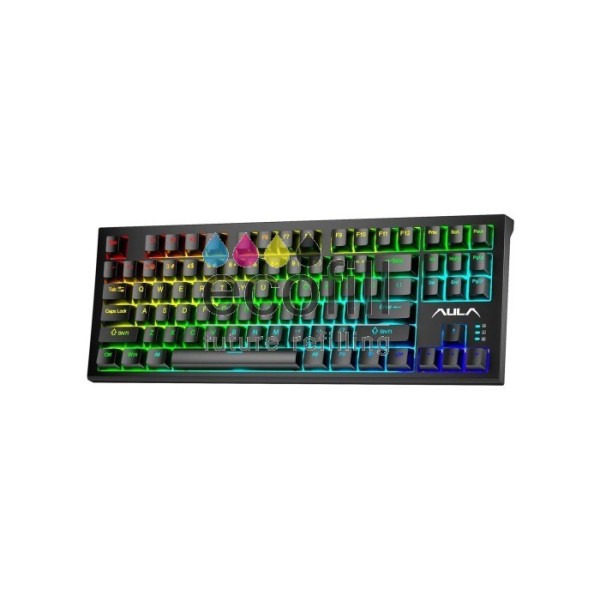 KEYBOARD AULA F3032 MECHANICAL RGB BLACK USB