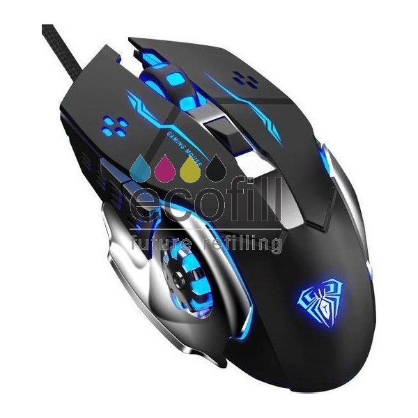 MOUSE AULA S20 RGB WIRED USB BLACK